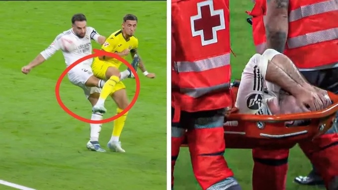 Carvajal phải lên bàn mổ và nghỉ hết mùa sau chấn thương kinh hoàng trước Villarreal.